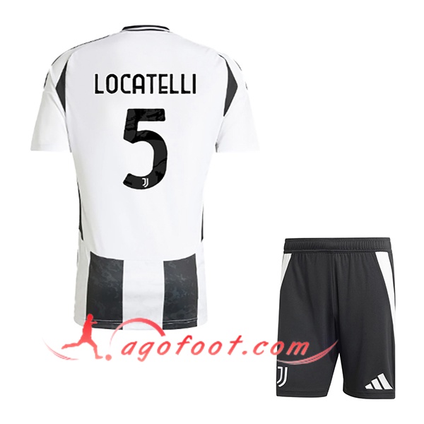 Maillot de Foot Juventus (LOCATELLI #5) Enfants 2024/2025 Domicile