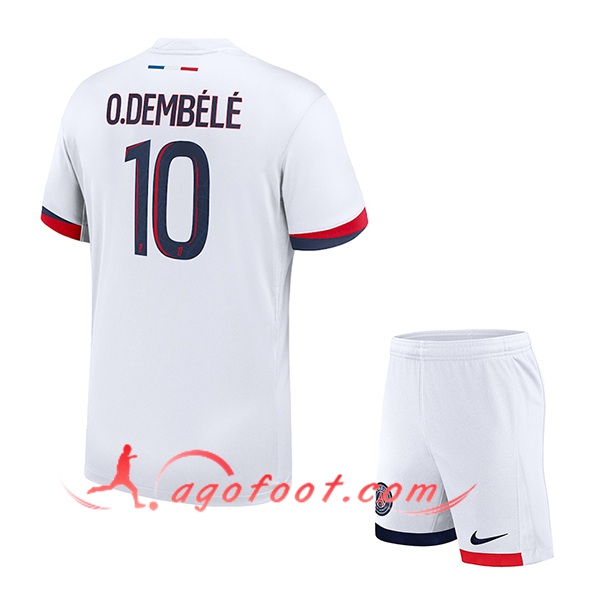 Maillot de Foot PSG (O.DEMBÉLÉ #10) Enfants 2024/2025 Exterieur
