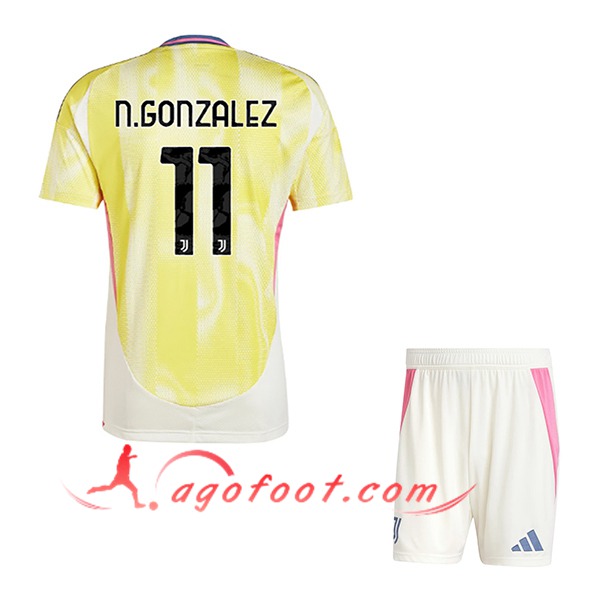 Maillot de Foot Juventus (N.GONZÁLEZ #11) Enfants 2024/2025 Exterieur
