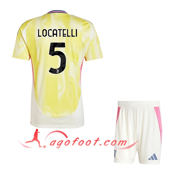 Maillot de Foot Juventus (LOCATELLI #5) Enfants 2024/2025 Exterieur