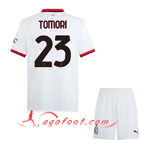 Maillot de Foot Milan AC (TOMORI #23) Enfants 2024/2025 Exterieur