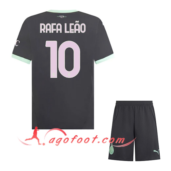 Maillot de Foot Milan AC (RAFAEL LEÃO #10) Enfants 2024/2025 Third