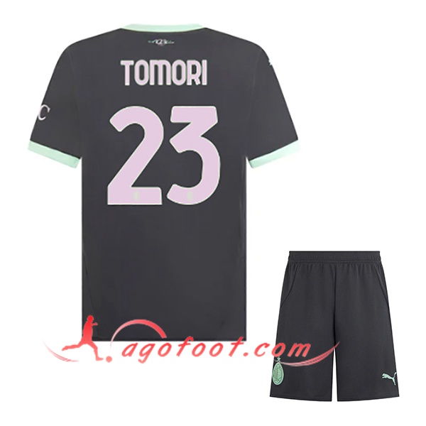 Maillot de Foot Milan AC (TOMORI #23) Enfants 2024/2025 Third