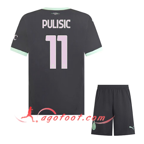 Maillot de Foot Milan AC (PULISIC #11) Enfants 2024/2025 Third