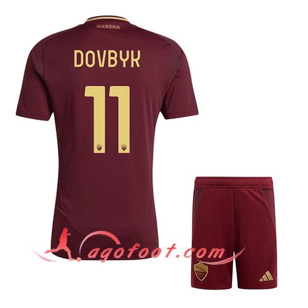 Maillot de Foot As Rome (DOVBYK #11) Enfants 2024/2025 Domicile