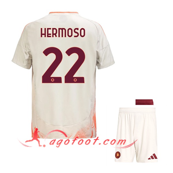 Maillot de Foot As Rome (HERMOSO #22) Enfants 2024/2025 Exterieur