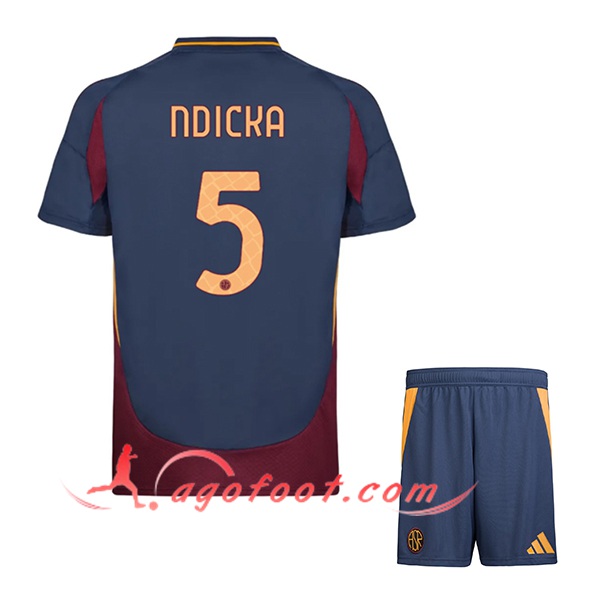 Maillot de Foot As Rome (NDICKA #5) Enfants 2024/2025 Third