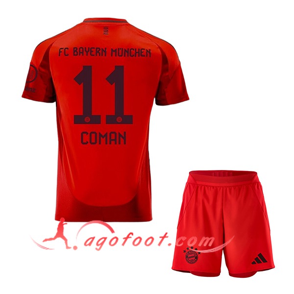 Maillot de Foot Bayern Munich (COMAN #11) Enfants 2024/2025 Domicile