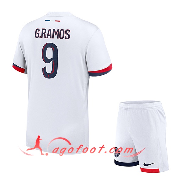 Maillot de Foot PSG (G.RAMOS #9) Enfants 2024/2025 Exterieur