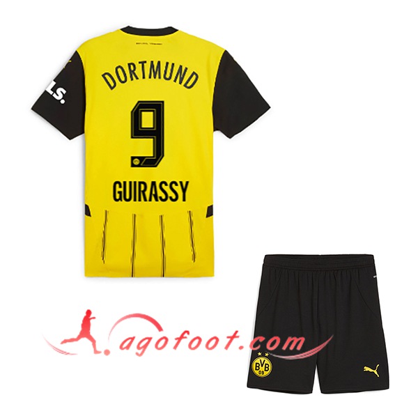 Maillot de Foot Dortmund BVB (GUIRASSY #9) Enfants 2024/2025 Domicile