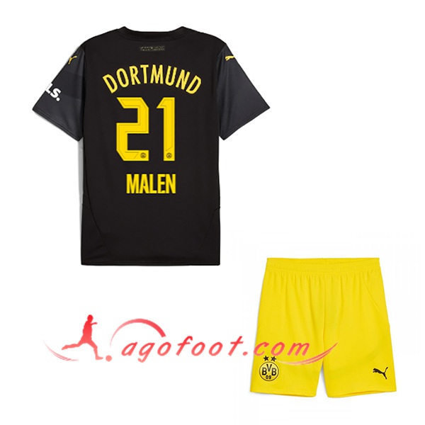 Maillot de Foot Dortmund BVB (MALEN #21) Enfants 2024/2025 Exterieur