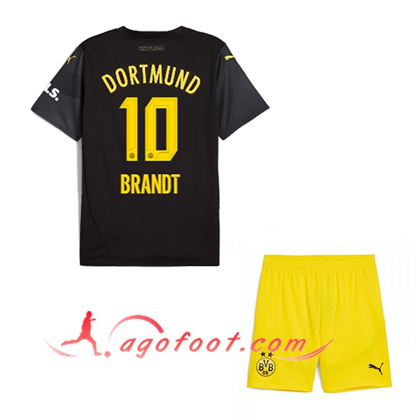 Maillot de Foot Dortmund BVB (BRANDT #10) Enfants 2024/2025 Exterieur