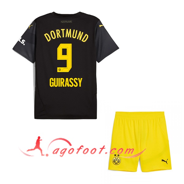 Maillot de Foot Dortmund BVB (GUIRASSY #9) Enfants 2024/2025 Exterieur