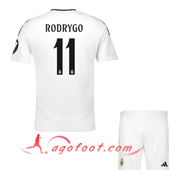 Maillot de Foot Real Madrid (RODRYGO #11) Enfants 2024/2025 Domicile