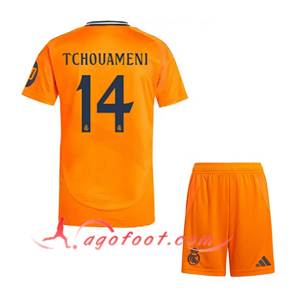Maillot de Foot Real Madrid (TCHOUAMÉNI #14) Enfants 2024/2025 Exterieur