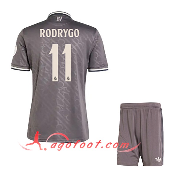 Maillot de Foot Real Madrid (RODRYGO #11) Enfants 2024/2025 Third
