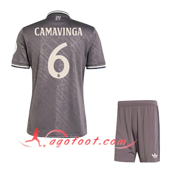 Maillot de Foot Real Madrid (CAMAVINGA #6) Enfants 2024/2025 Third