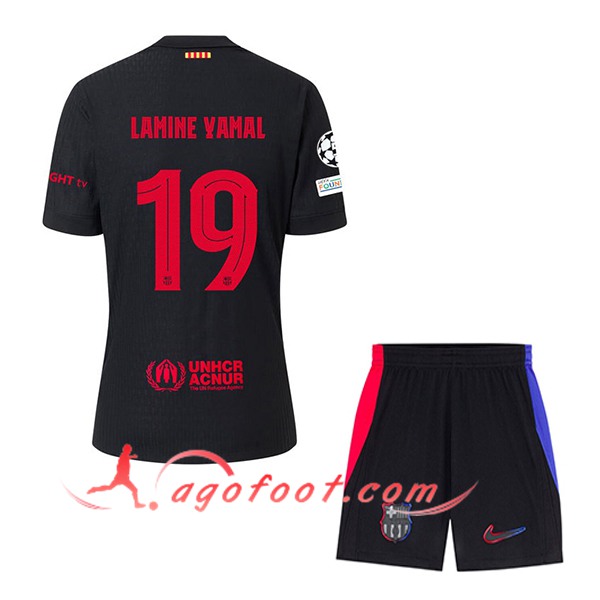 Maillot de Foot Barcelona (LAMINE YAMAL #19) Enfants 2024/2025 Exterieur