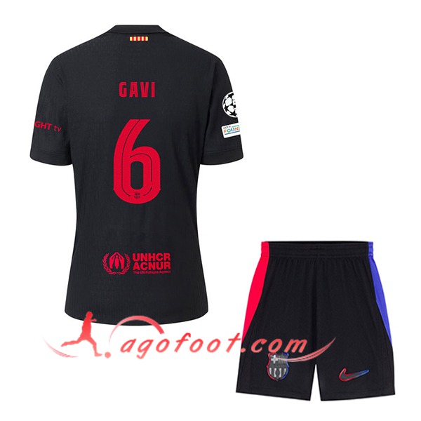 Maillot de Foot Barcelona (GAVI #6) Enfants 2024/2025 Exterieur