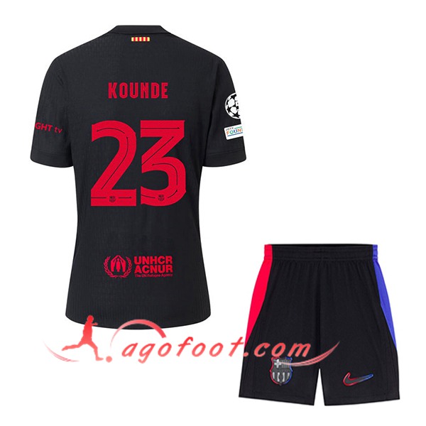 Maillot de Foot Barcelona (KOUNDE #23) Enfants 2024/2025 Exterieur