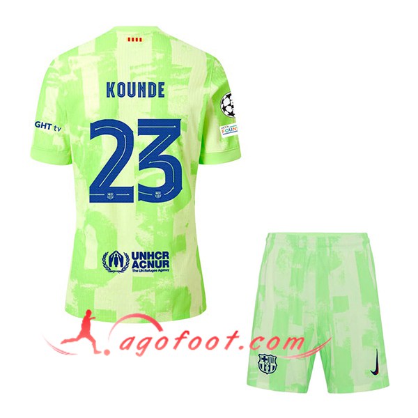 Maillot de Foot Barcelona (KOUNDE #23) Enfants 2024/2025 Third
