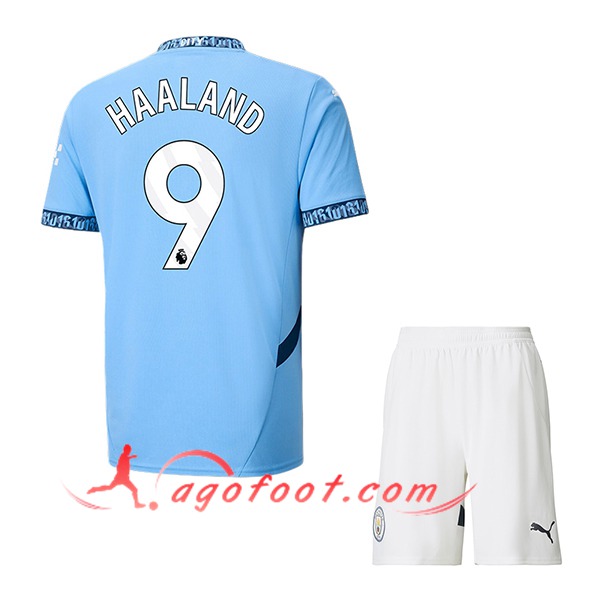 Maillot de Foot Manchester City (HAALAND #9) Enfants 2024/2025 Domicile