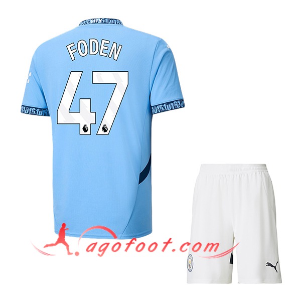 Maillot de Foot Manchester City (FODEN #47) Enfants 2024/2025 Domicile