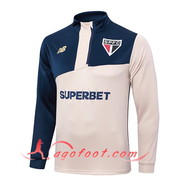 Sweatshirt Training Sao Paulo FC Jaune/Bleu 2024/2025