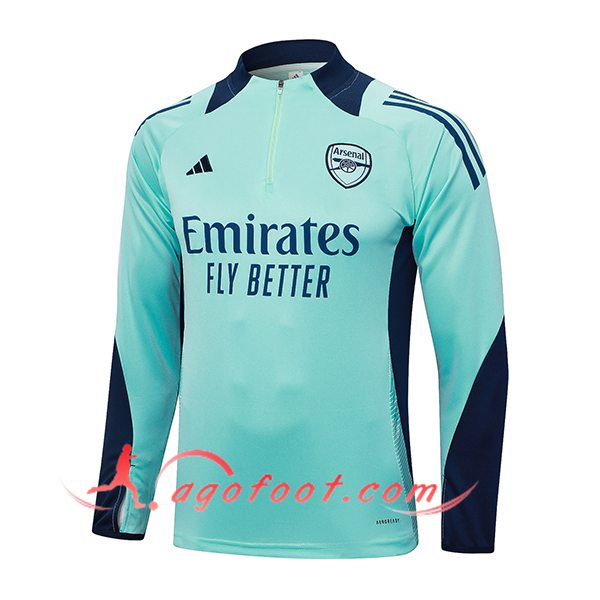 Sweatshirt Training Arsenal Vert/Bleu 2024/2025 -03