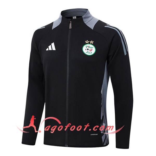Veste Foot Algeria Noir/Gris 2024/2025