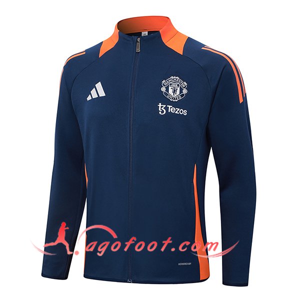 Veste Foot Manchester United Bleu/Orange 2024/2025