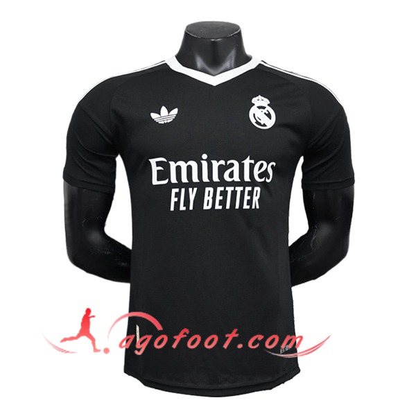 Maillot de Foot Real Madrid Gardien De But Noir 2024/2025