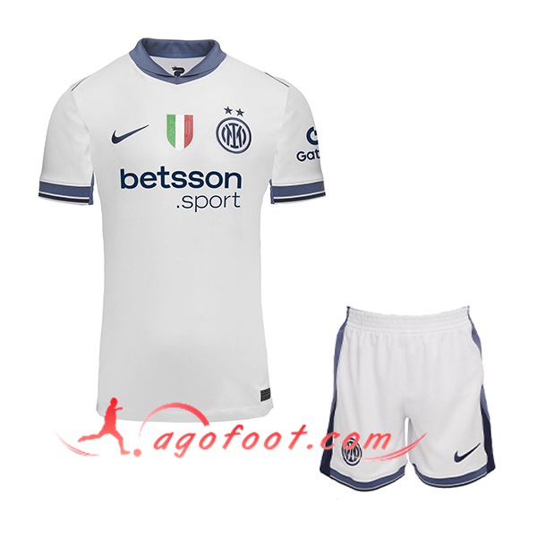 Nouveau Maillot de Foot Inter Milan Enfant Exterieur 2024/2025
