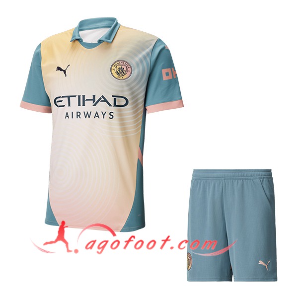 Nouveau Maillot de Foot Manchester City Enfant Fourth 2024/2025