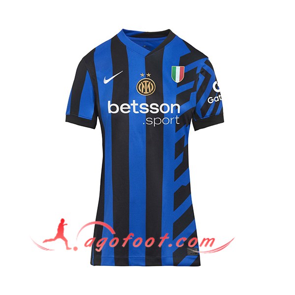 Nouveau Maillot de Foot Inter Milan Femme Domicile 2024/2025