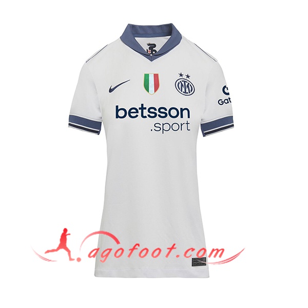 Nouveau Maillot de Foot Inter Milan Femme Exterieur 2024/2025