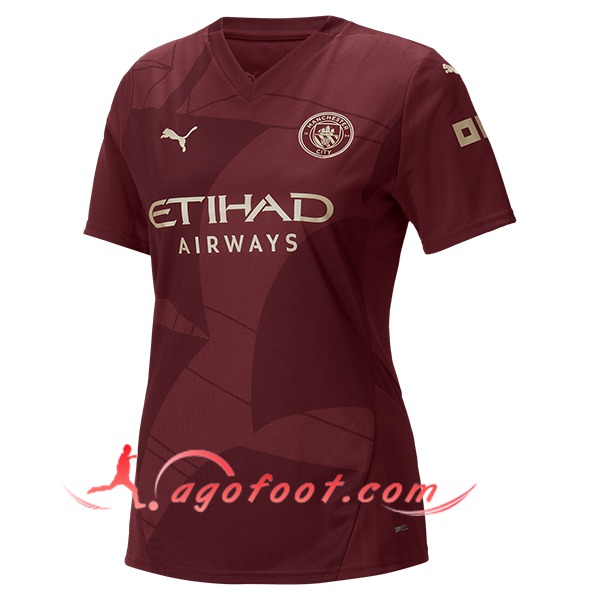 Nouveau Maillot de Foot Manchester City Femme Third 2024/2025