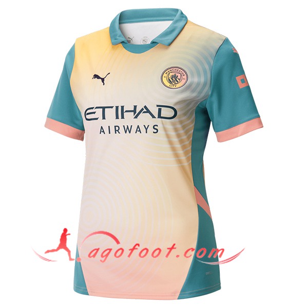 Nouveau Maillot de Foot Manchester City Femme Fourth 2024/2025