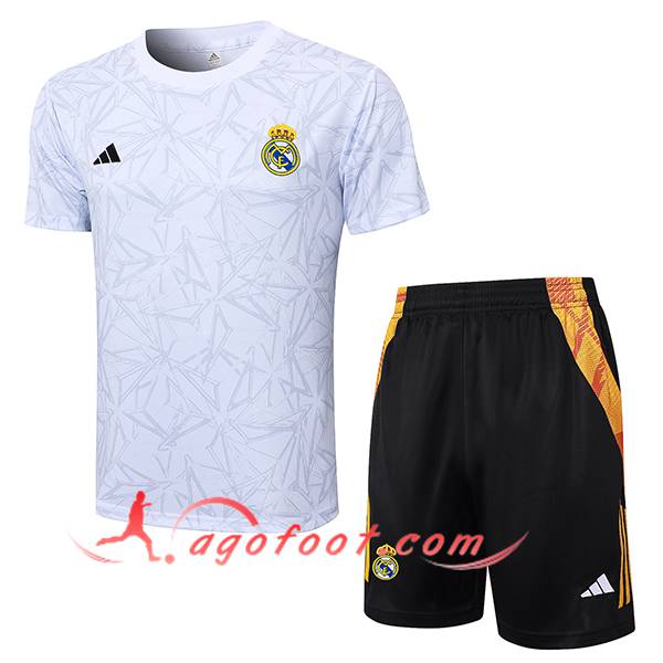 Ensemble Training T-Shirts Real Madrid Blanc 2024/2025