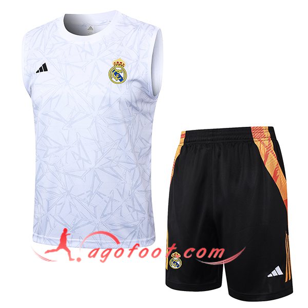 Ensemble Training Debardeur Real Madrid Blanc 2024/2025 -02