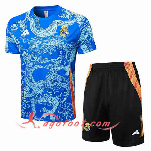Ensemble Training T-Shirts Real Madrid Bleu 2024/2025