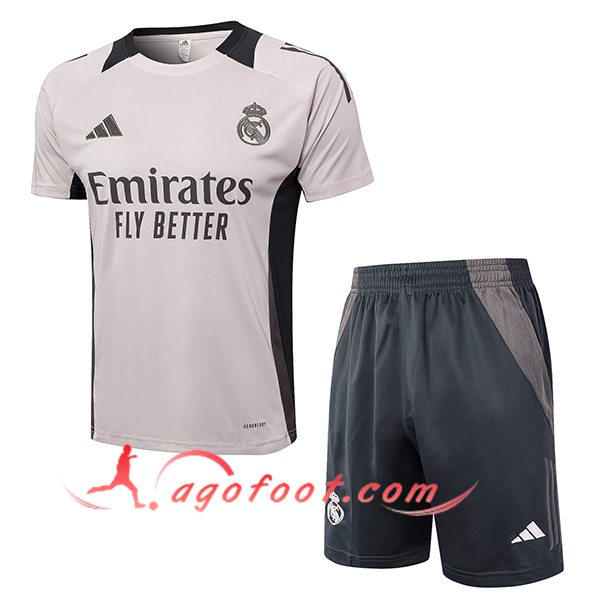 Ensemble Training T-Shirts Real Madrid Rose/Noir 2024/2025