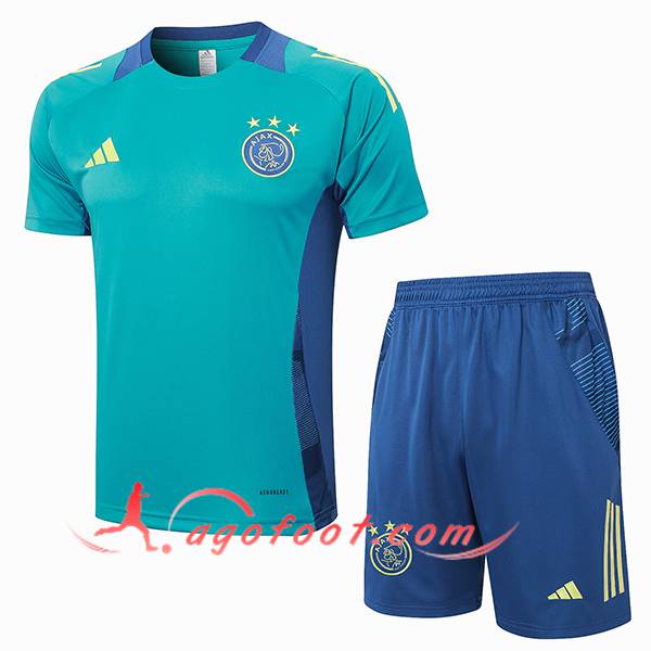 Ensemble Training T-Shirts Ajax Vert/Bleu 2024/2025