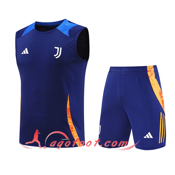 Ensemble Training Debardeur Juventus Bleu/Orange 2024/2025