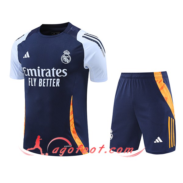 Ensemble Training T-Shirts Real Madrid Bleu/Orange 2024/2025