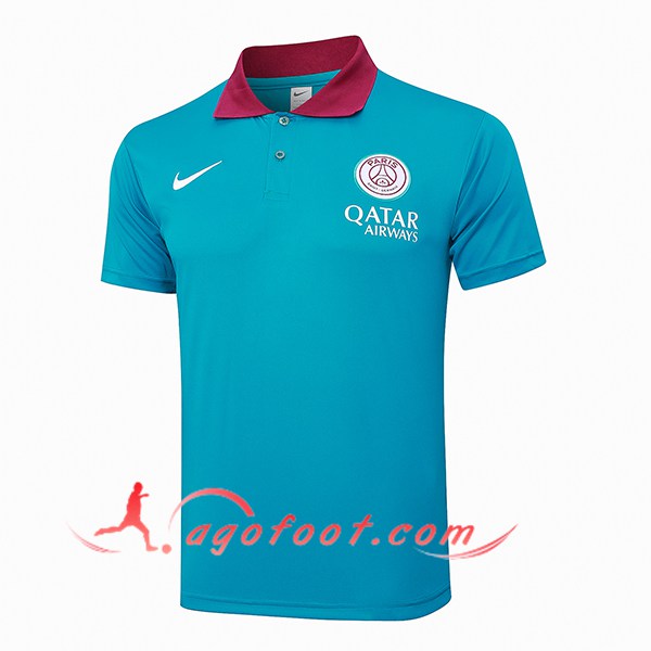 Polo Foot PSG Bleu/Rouge 2024/2025