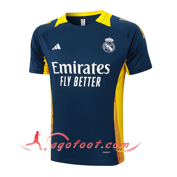 Training T-Shirts Real Madrid Bleu/Jaune 2024/2025