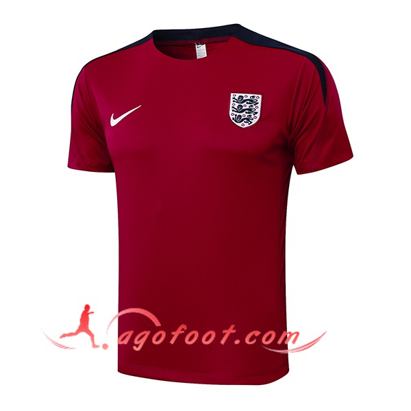 Training T-Shirts Angleterre Rouge/Noir 2024/2025