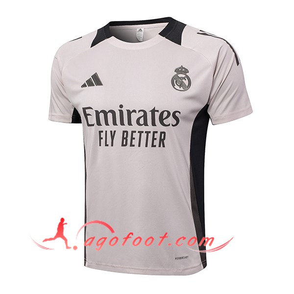 Training T-Shirts Real Madrid Rose/Noir 2024/2025