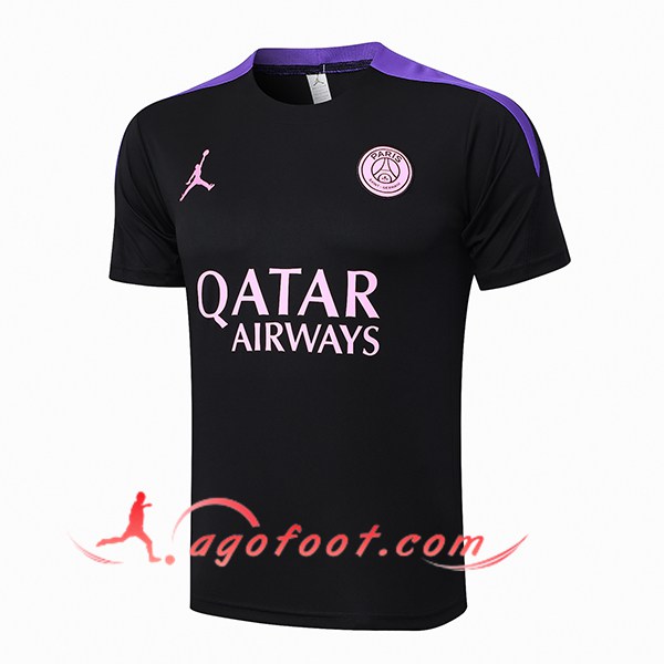 Training T-Shirts PSG Noir/Pourpre 2024/2025